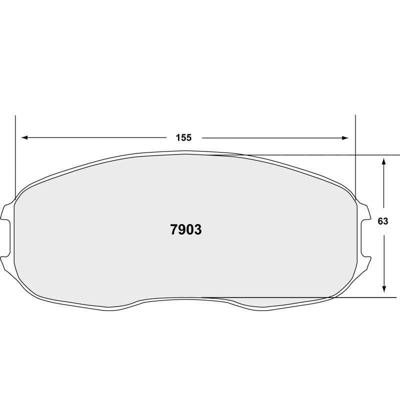High bite, high friction for sprint / rally. Race brake pads - PFC