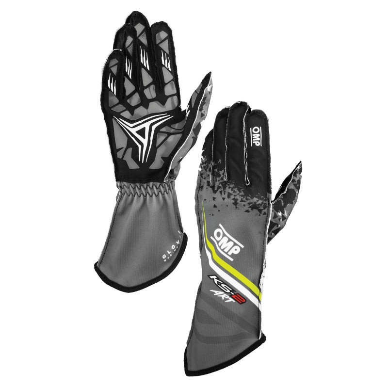 KS-2 ART MY2025 KART GLOVES Anthracide - Yellow