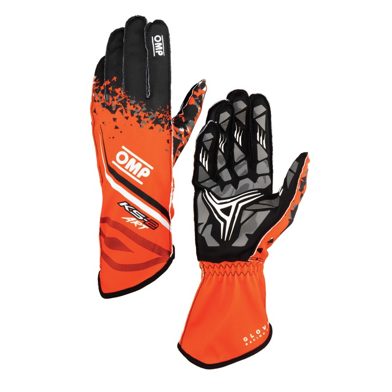 KS-2 ART MY2025 KART GLOVES Orange - Black