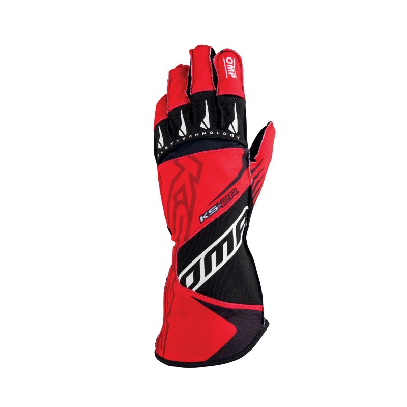 KS-2R KART GLOVES Red - Black