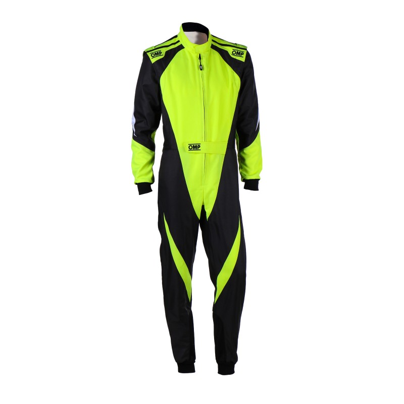 KS-3X OVERALL FIA 8877-2022 FOR KIDS  Black - Fluo Yellow