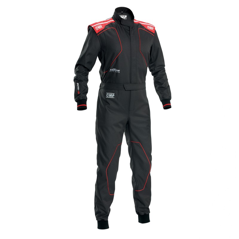 KS-4 KART OVERALL Black - Red FOR KIDS