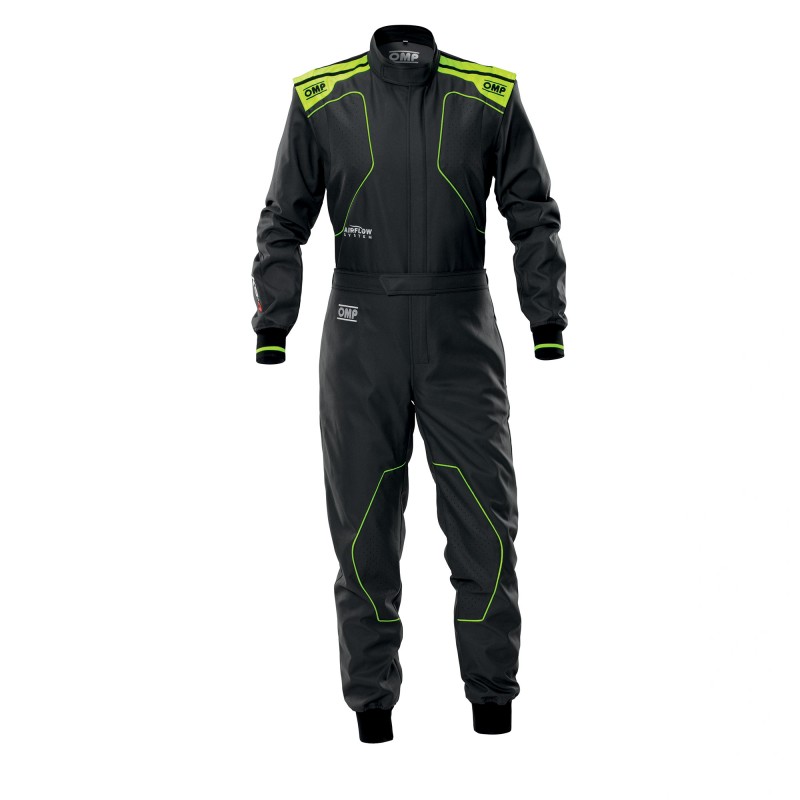 KS-4 KART OVERALL Blue Anthracite - Fluo Yellow