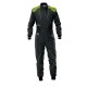 KS-4 KART OVERALL Blue Anthracite - Fluo Yellow FOR KIDS