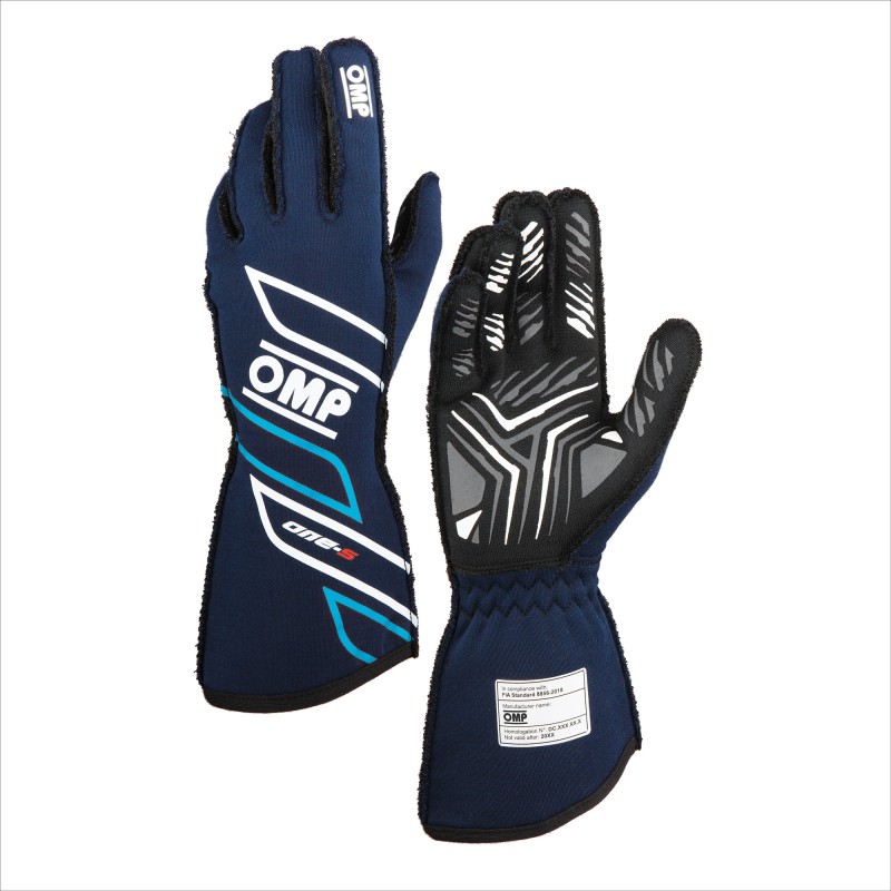 ONE-S GLOVES MY2025 FIA 8856-2018 Blue Navy - Cyan