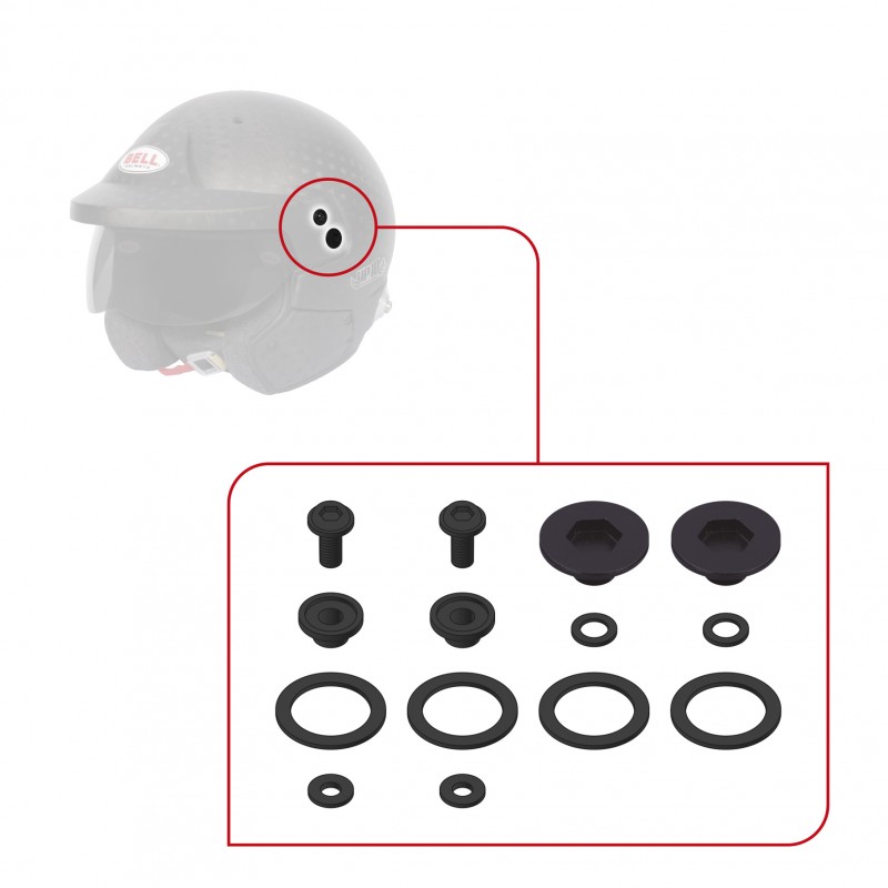 PIVOT KIT (10 SERIES) - BLACK BELL HELMET