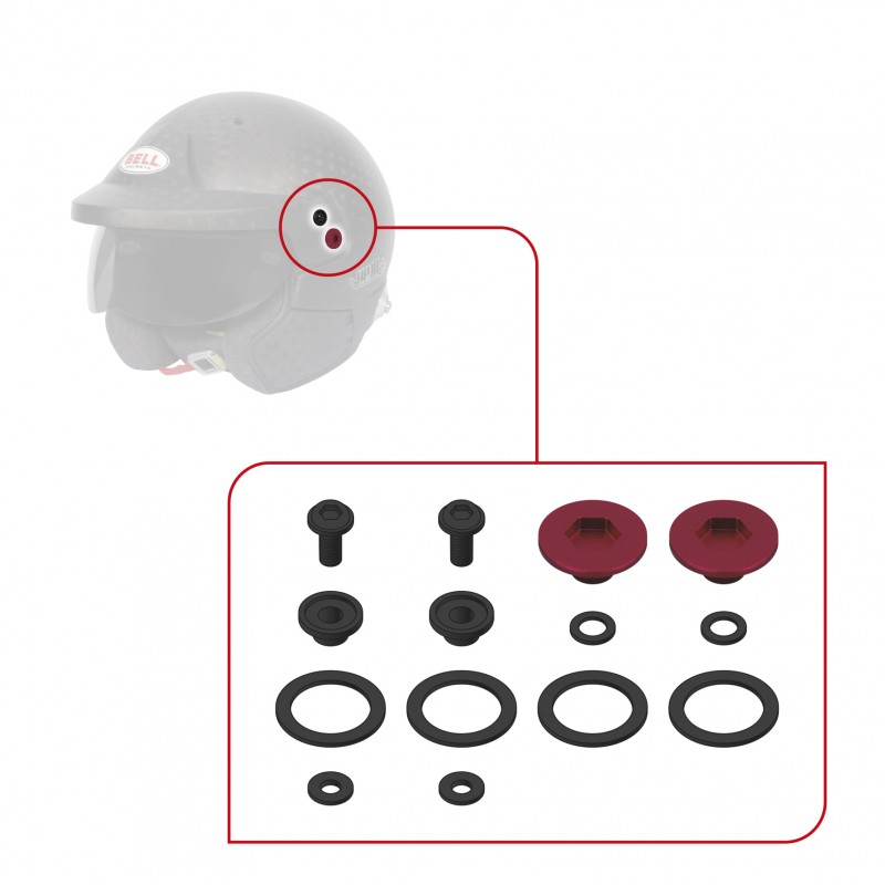 PIVOT KIT (10 SERIES) - RED BELL HELMET