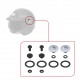 PIVOT KIT (10 SERIES) - SILVER HELMET