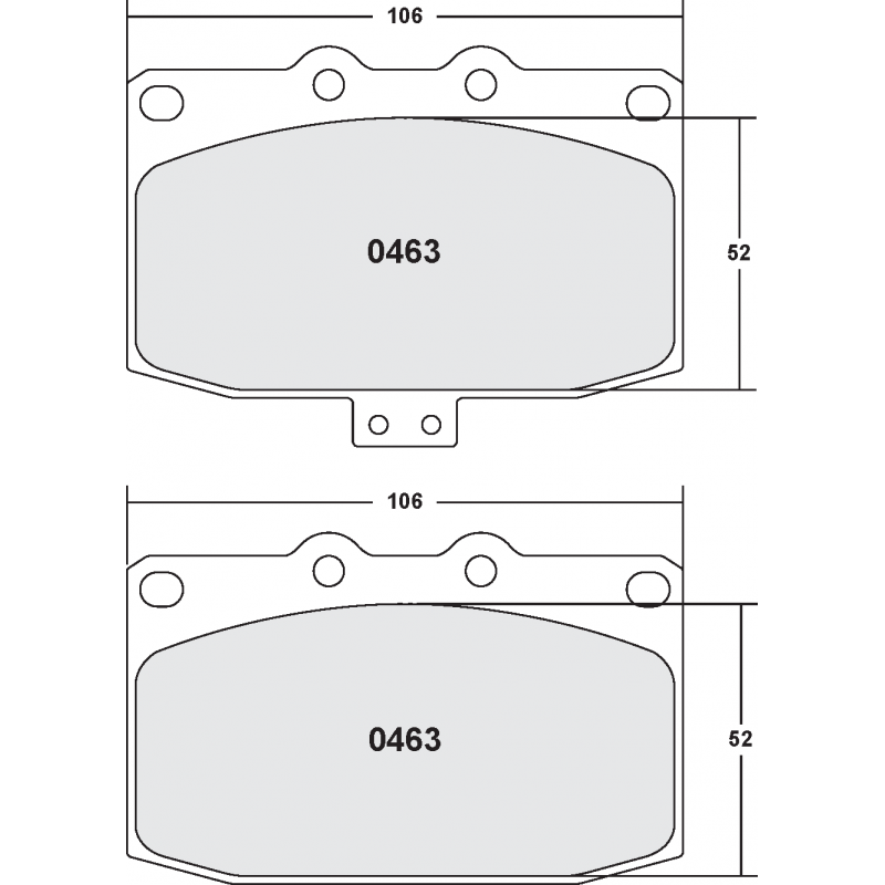 Race brake pads - Mazda RX7 front pad