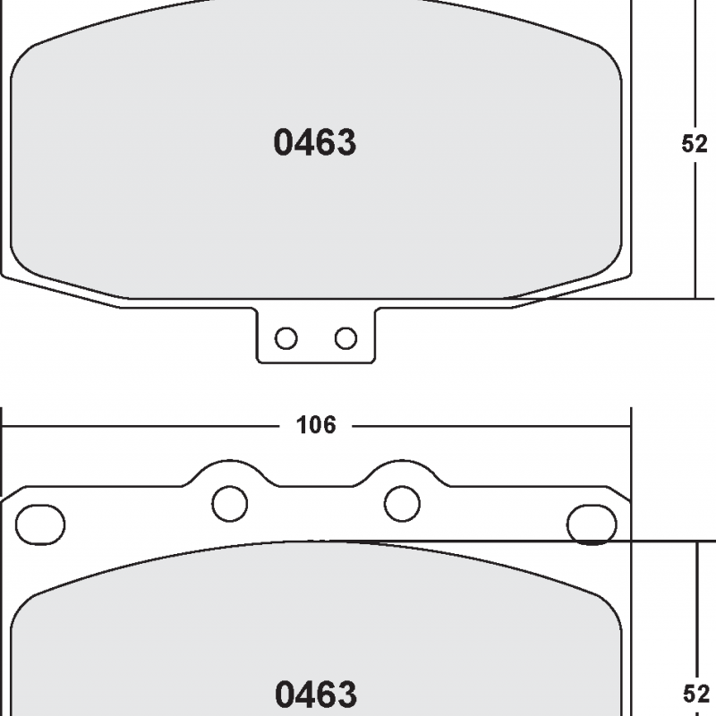 Race brake pads - Mazda RX7 front pad