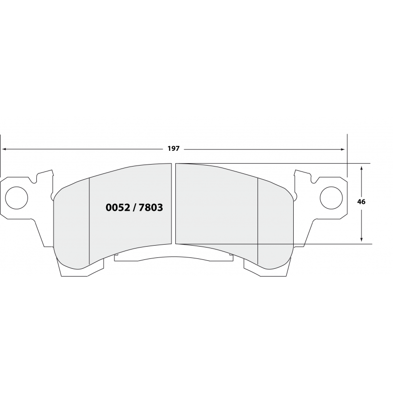 Sprint / medium distance compound with good bite. 7803 RACE PAD SET - 01 CMPD 15 MM