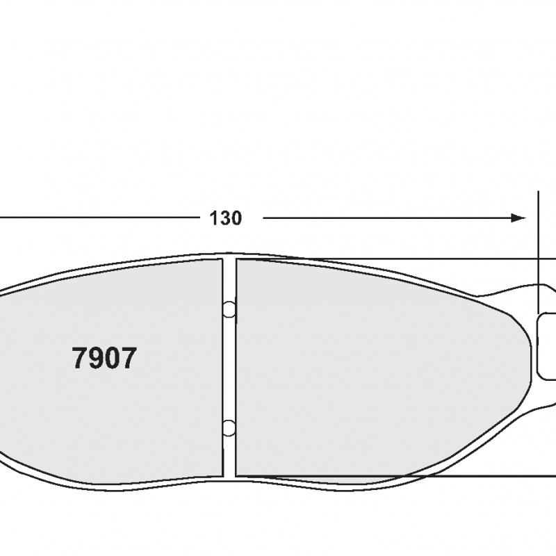 Sprint / medium distance compound with good bite. Race brake pads - For ZR34 + ZR41 calipers (46mm radial depth)