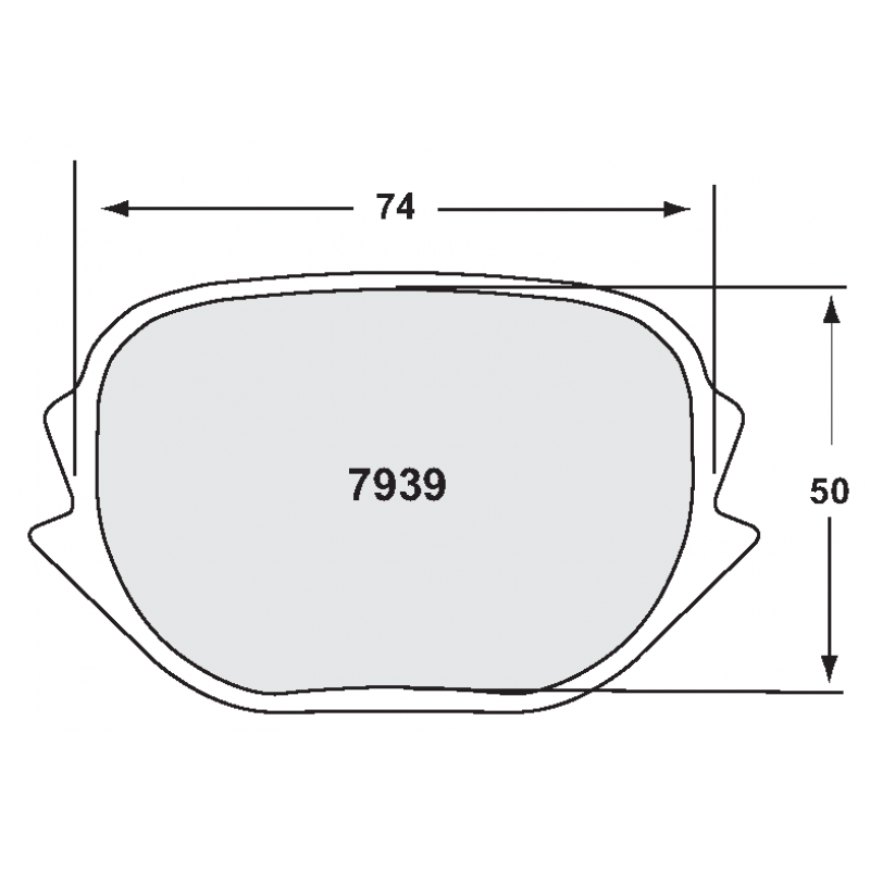 Sprint / medium distance compound with good bite. Race brake pads - For ZR39 caliper
