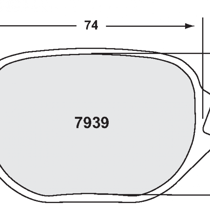 Sprint / medium distance compound with good bite. Race brake pads - For ZR39 caliper