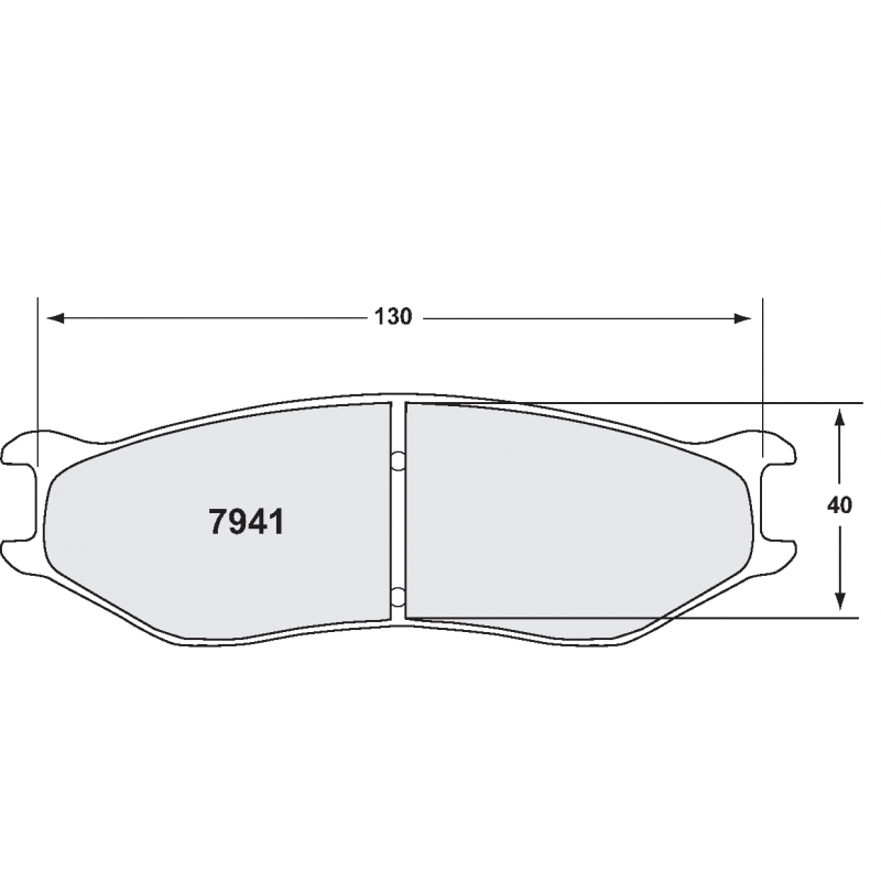 Sprint / medium distance compound with good bite. Race brake pads - For ZR41 caliper