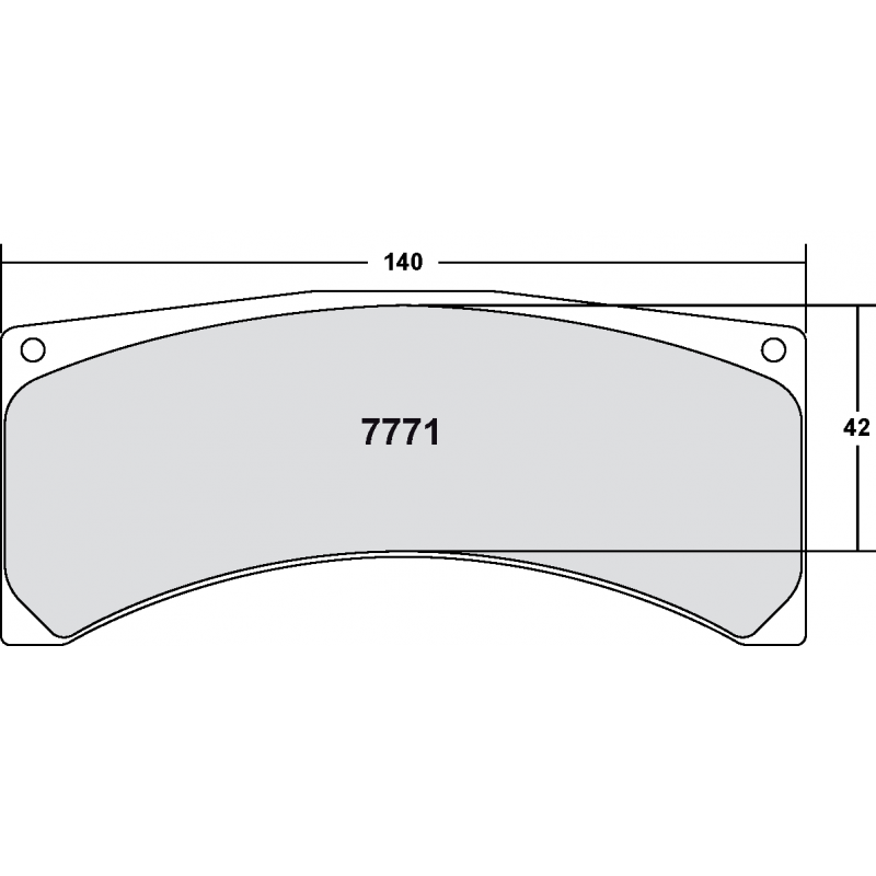 Sprint / medium distance compound with good bite. Race brake pads - Peugeot 207 S2000 rally / race