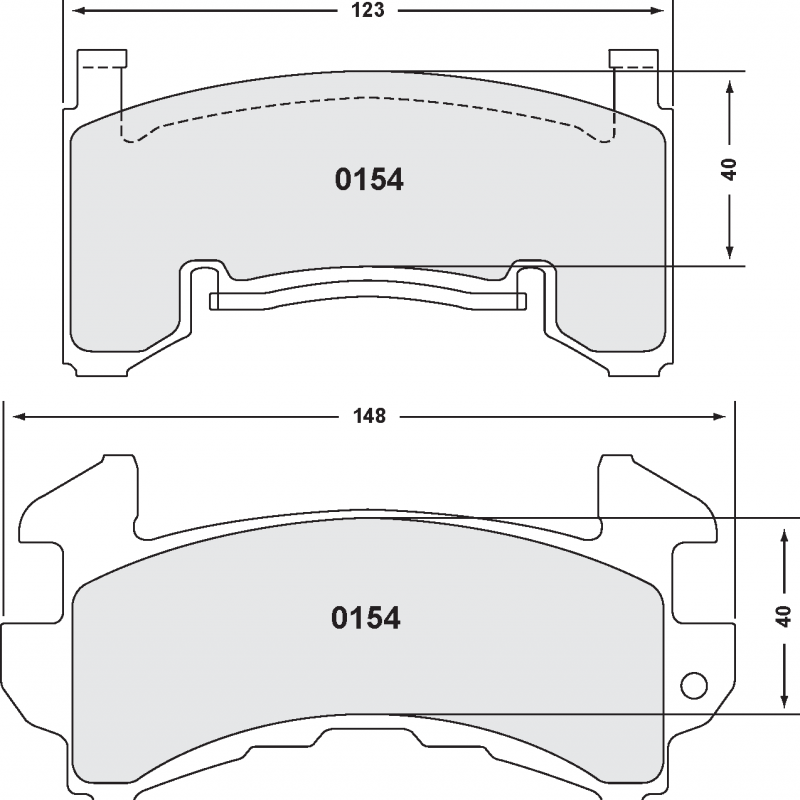 Sprint / medium distance compound with good bite. Race brake pads - PFC