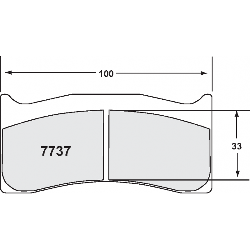 Sprint / medium distance compound with good bite. Race brake pads - PFC