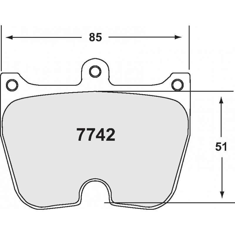 Sprint / medium distance compound with good bite. Race brake pads - PFC