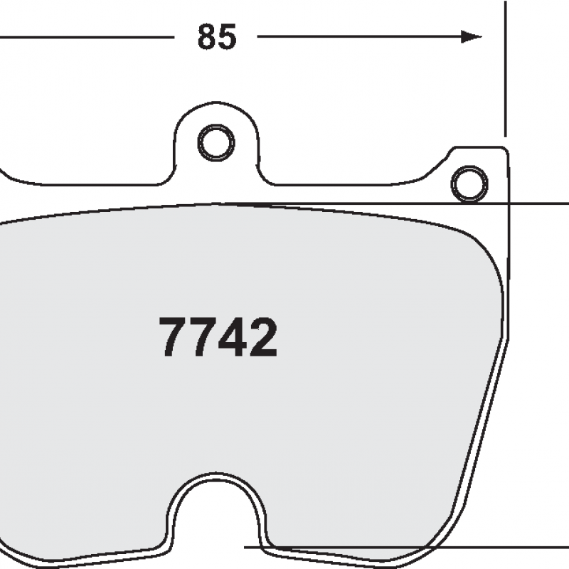 Sprint / medium distance compound with good bite. Race brake pads - PFC