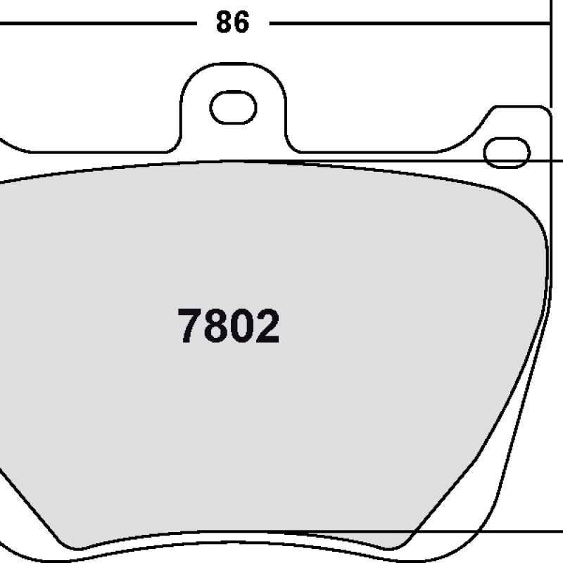 Sprint / medium distance compound with good bite. Race brake pads - PFC