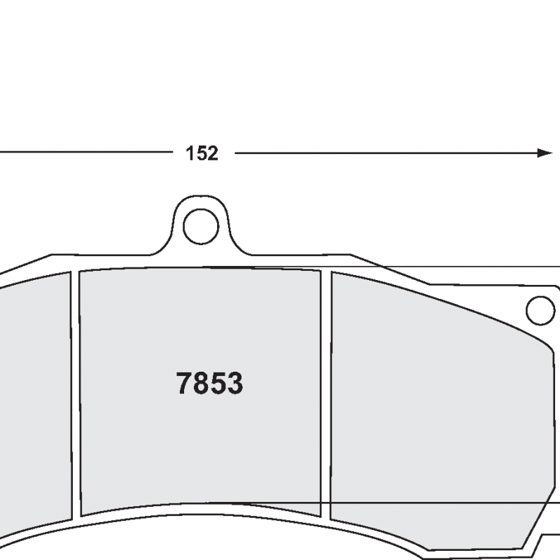 Sprint / medium distance compound with good bite. Race brake pads - PFC