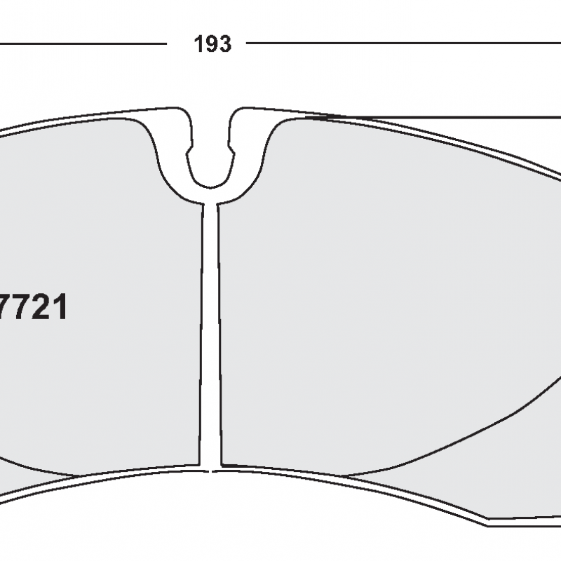 Sprint / medium distance compound with smooth bite. 7721 RACE PAD SET - 11 CMPD 17 MM