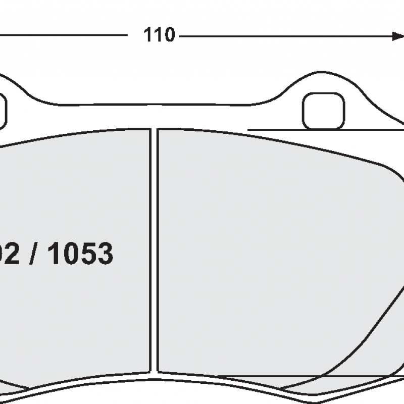 Sprint / medium distance compound with smooth bite. Race brake pads - Alfa Romeo / Aston Martin / Cadillac / Chevrolet / Citroen / Dodge / Ferrari / Fiat / Ford / KTM / Lancia / Lotus / Maserati / Renault / Seat / Tesla / Volvo