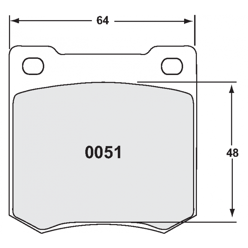 Sprint / medium distance compound with smooth bite. Race brake pads - Citroen C2 + DS3 rear / Morgan front