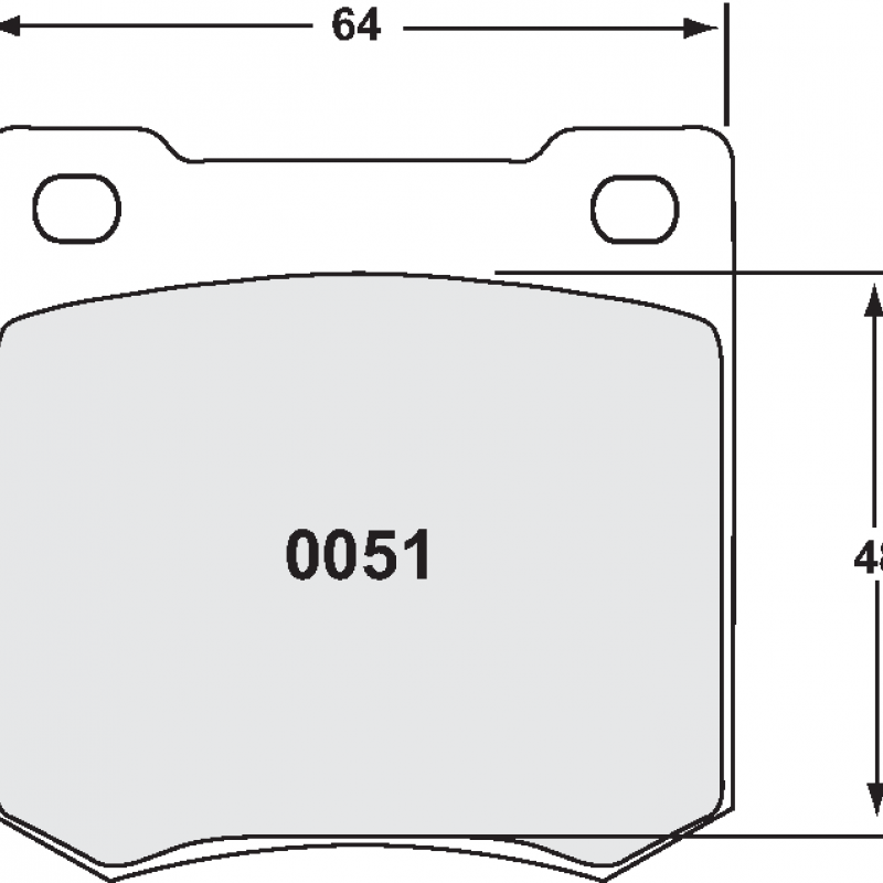 Sprint / medium distance compound with smooth bite. Race brake pads - Citroen C2 + DS3 rear / Morgan front