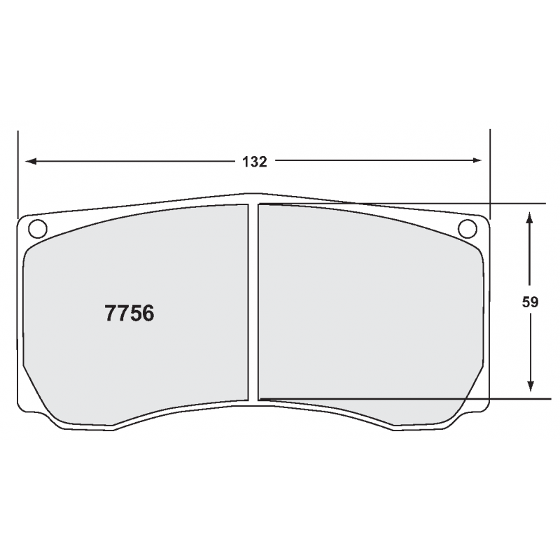 Sprint / medium distance compound with smooth bite. Race brake pads - Contact PFC for pad details