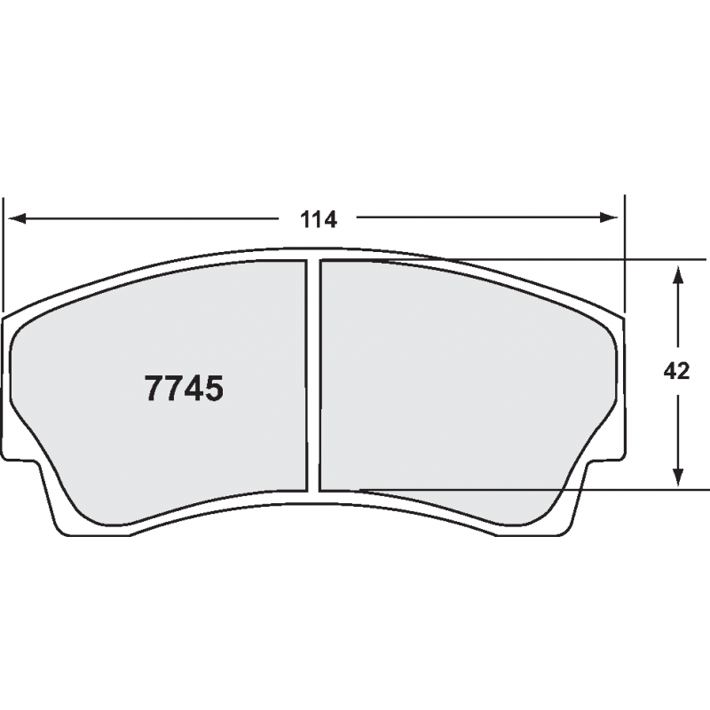 Sprint / medium distance compound with smooth bite. Race brake pads - Lotus Elise upgrade / Noble M12 GTO / Peugeot Gp N / Radical / Subaru Group N / WRC