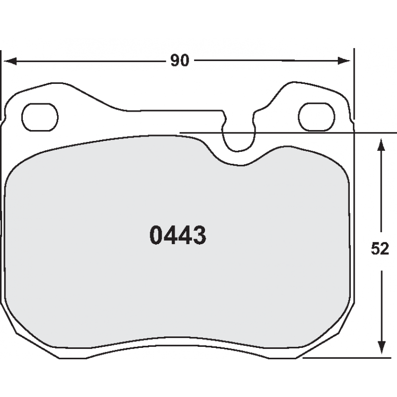 Sprint / medium distance compound with smooth bite. Race brake pads - PFC