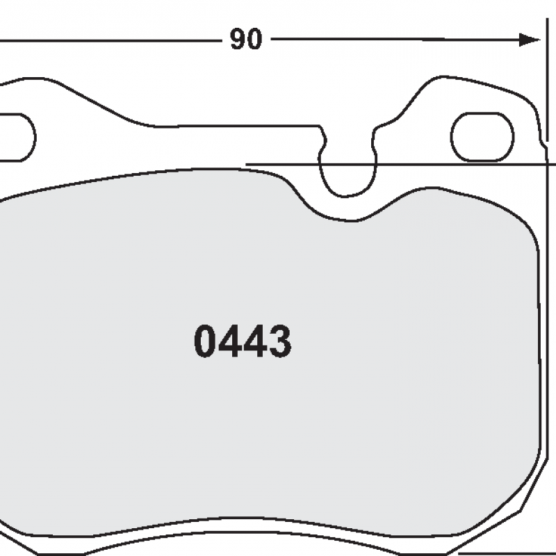 Sprint / medium distance compound with smooth bite. Race brake pads - PFC