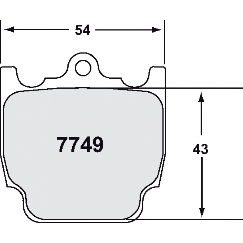 Sprint / medium distance compound with smooth bite. Race brake pads - PFC