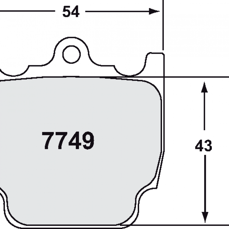 Sprint / medium distance compound with smooth bite. Race brake pads - PFC