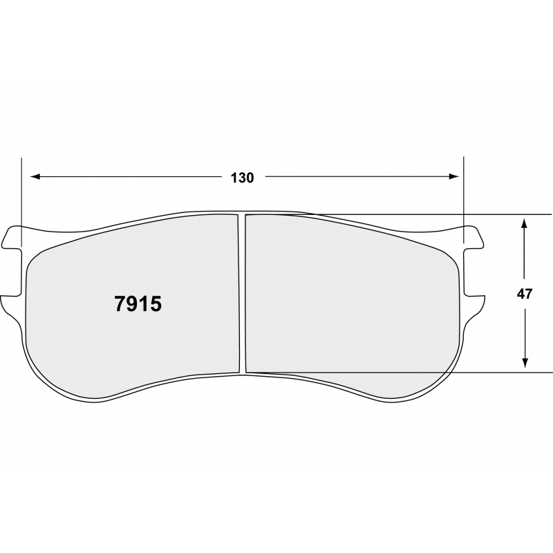 Sprint / medium distance compound with smooth bite. Race brake pads - Renault Clio rally pad