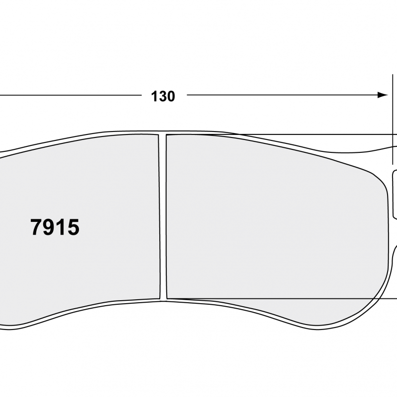 Sprint / medium distance compound with smooth bite. Race brake pads - Renault Clio rally pad