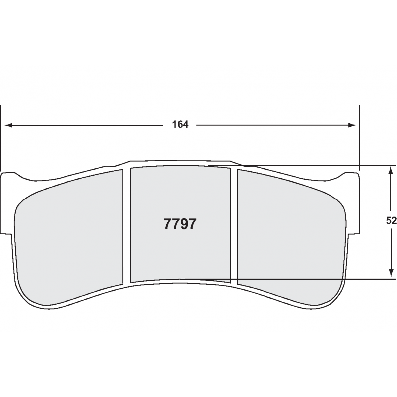 Sprint / semi-endurance compound. Race brake pads - Aston Martin / Audi / Dodge / Ferrari / Ginetta / Hyundai Elantra N TCR / i30 N TCR / Veloster TCR / Lamborghini / Maserati / Mercedes /  Porsche / Saleen