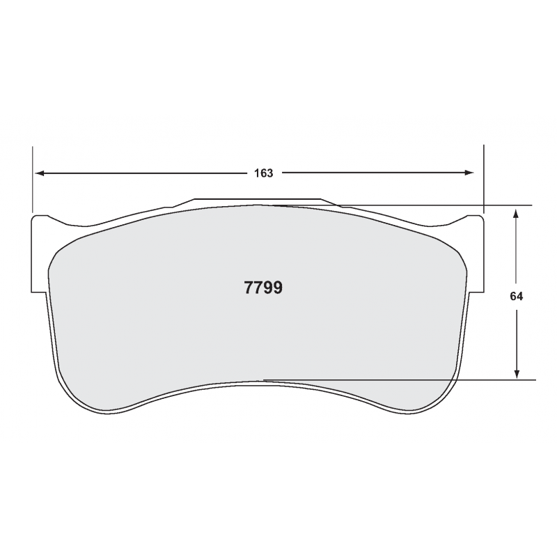 Sprint / semi-endurance compound. Race brake pads - GT3 pad for: Audi R8 LMS / Ferrari 458/488 / Mercedes-AMG SLR/SLS
