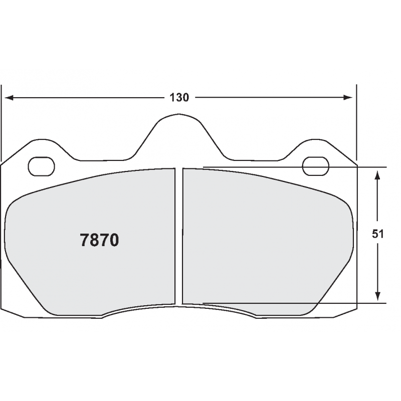 Sprint / semi-endurance compound. Race brake pads - Lotus / Peugeot / Vauxhall