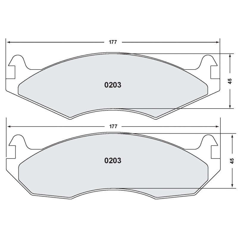 Street brake pads - AMC / Jeep / Hummer Front / Rear