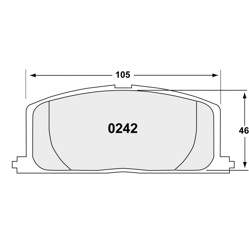Street brake pads - Chevrolet / Toyota front brake pad