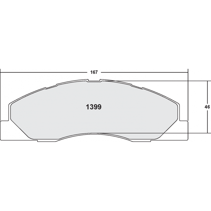 Street brake pads - Dodge RAM front pad