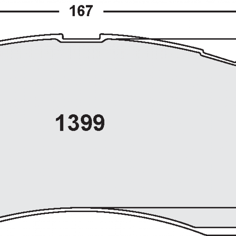 Street brake pads - Dodge RAM front pad