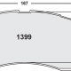Street brake pads - Dodge RAM front pad