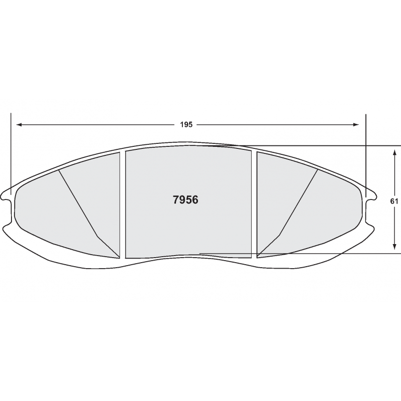 Street brake pads - For ZR56 caliper