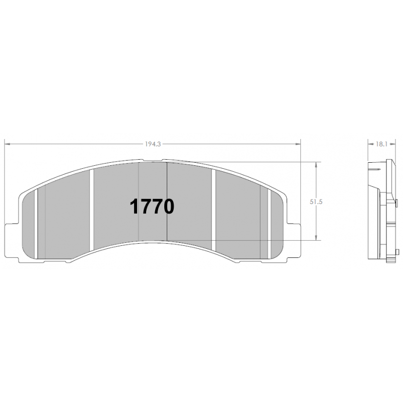 Street brake pads - Ford Expedition / F150 / Lobo front pads