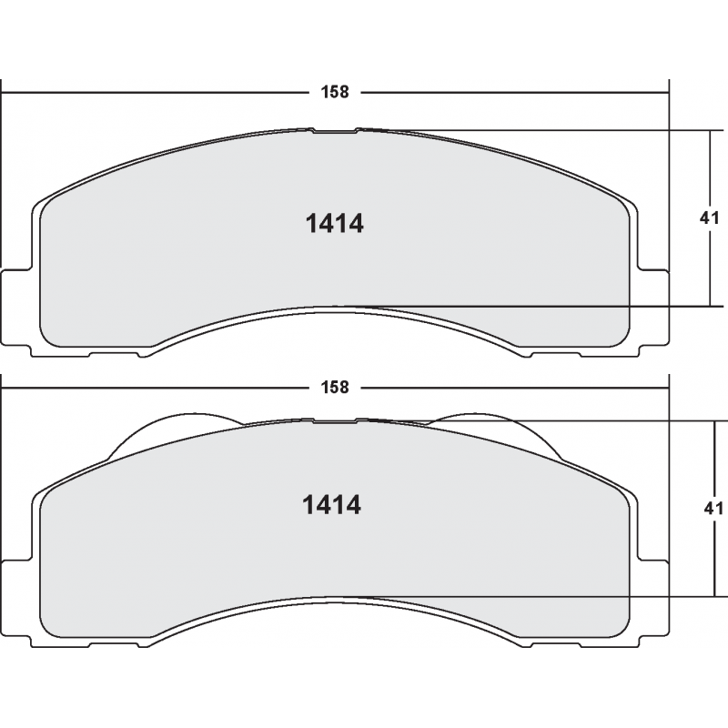 Street brake pads - Ford / Lincoln front brake pad