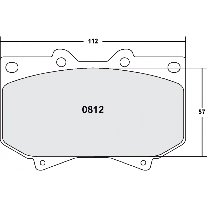 Street brake pads - Toyota front brake pad